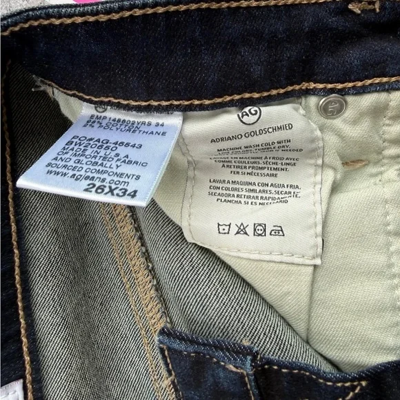 AG Adriano Goldschmied B Type 03 Straight Jeans Size 26x34 - Picture 8 of 11